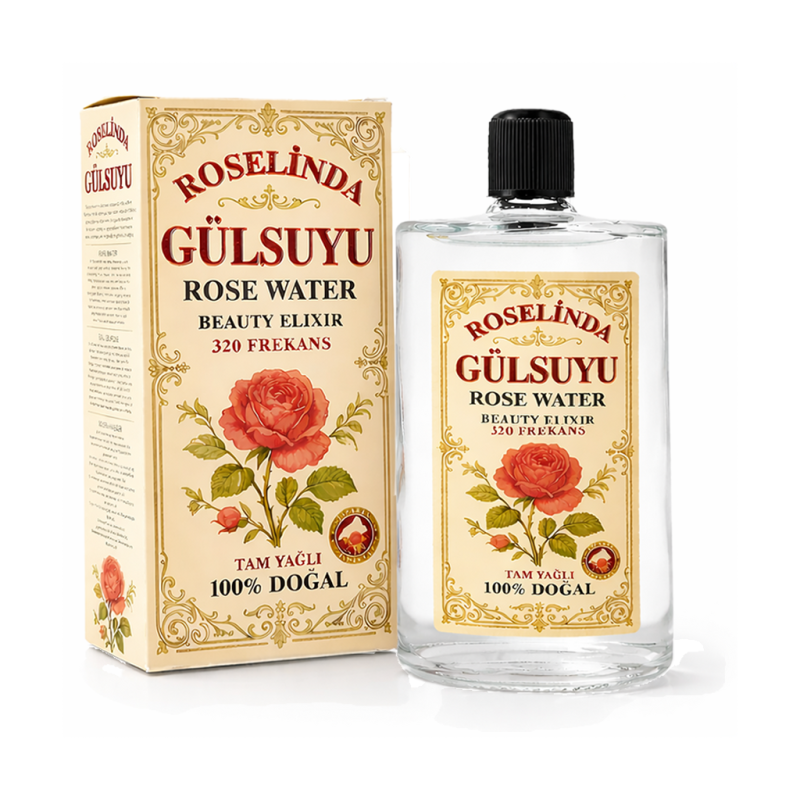 ROSELİNDA DOĞAL GÜL SUYU CAM 200 ML