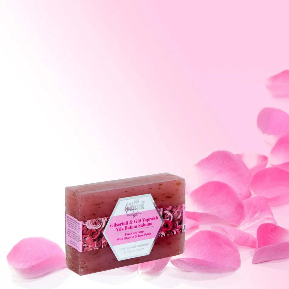 gliserinli-yuz-bakim-sabunu Gülçiçek Gliserinli Gül Yüz Bakım Sabunu 100 g - Görsel 1
